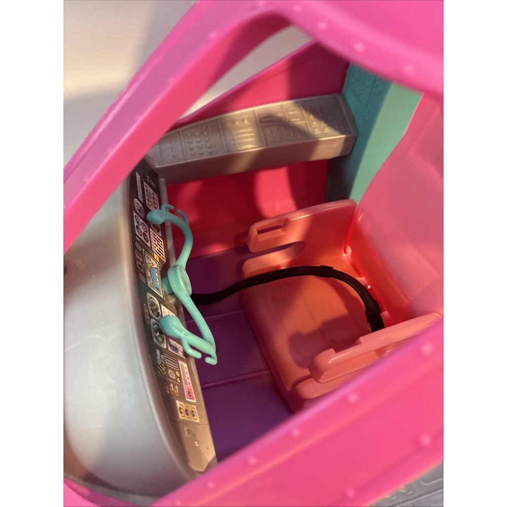 Barbie Pink Jet Airplane Playset – Opens into Cabin w/Seats & Cockpit - Picture 8 of 12